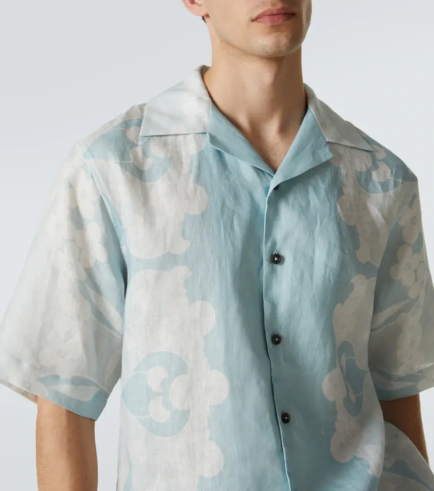 Commas Paradise Floral linen bowling shirt | Thumbnail 2 Commas Paradise Floral linen bowling shirt | Thumbnail 2