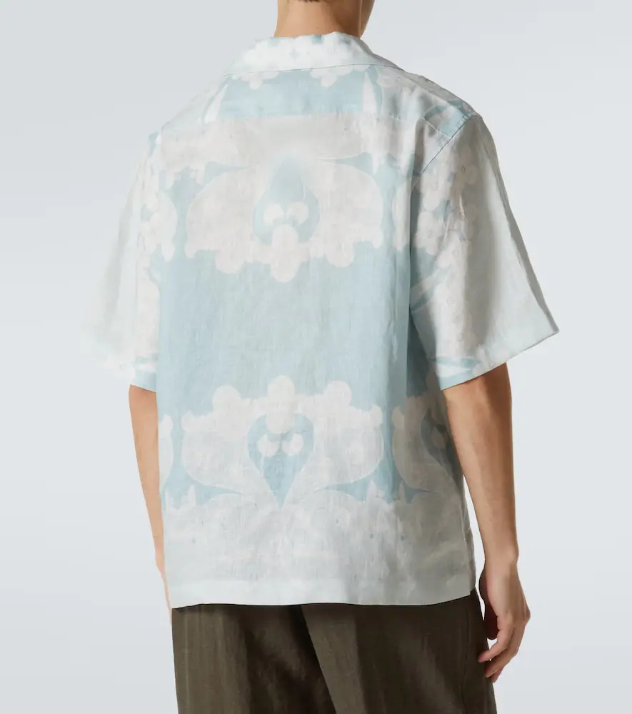 Commas Paradise Floral linen bowling shirt | Thumbnail 3 Commas Paradise Floral linen bowling shirt | Thumbnail 3