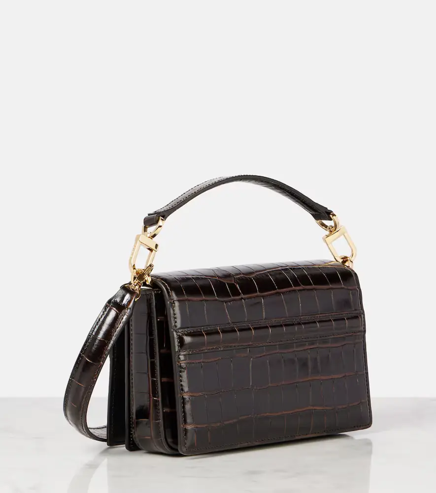 Toteme T-Flap Mini croc-effect tote bag | Thumbnail 2