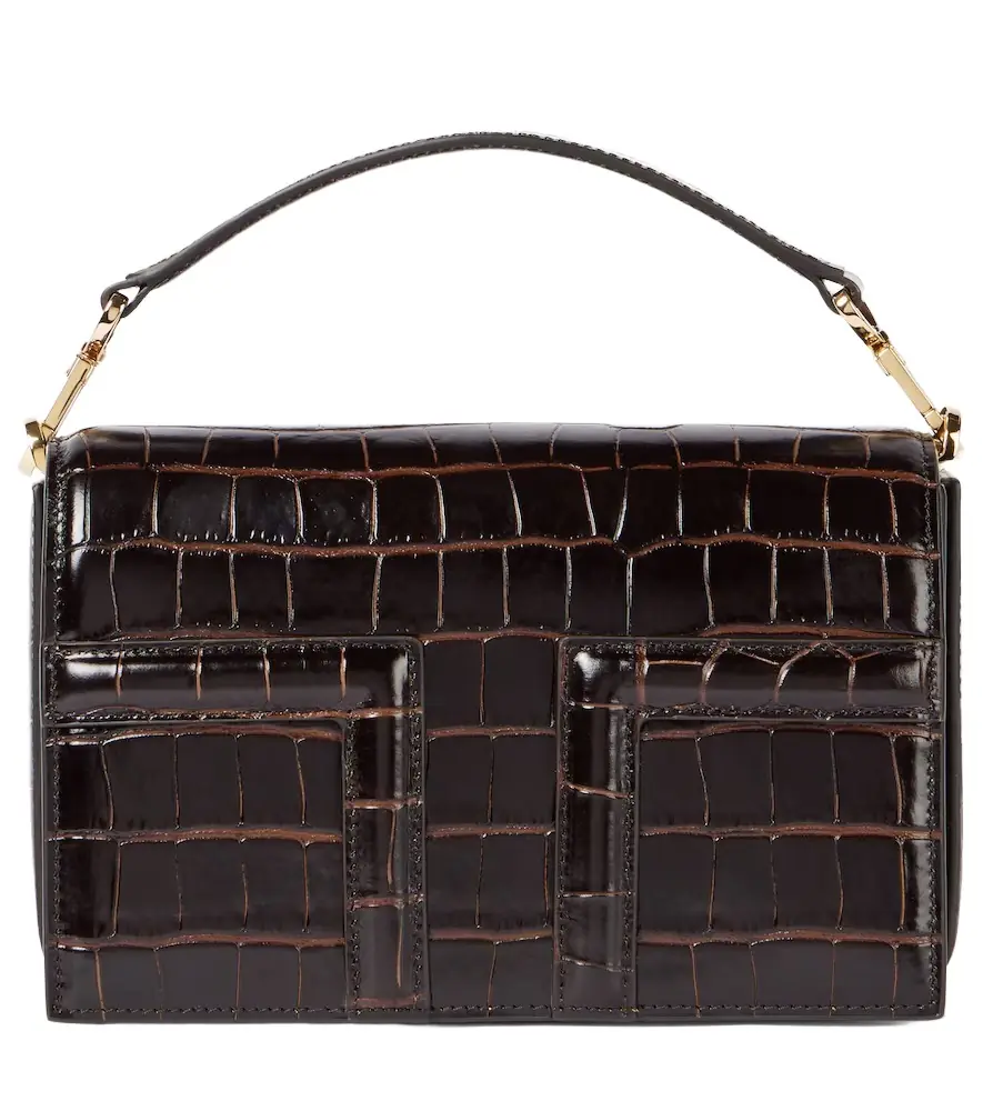 Toteme T-Flap Mini croc-effect tote bag | Image 1 Toteme T-Flap Mini croc-effect tote bag | Image 1
