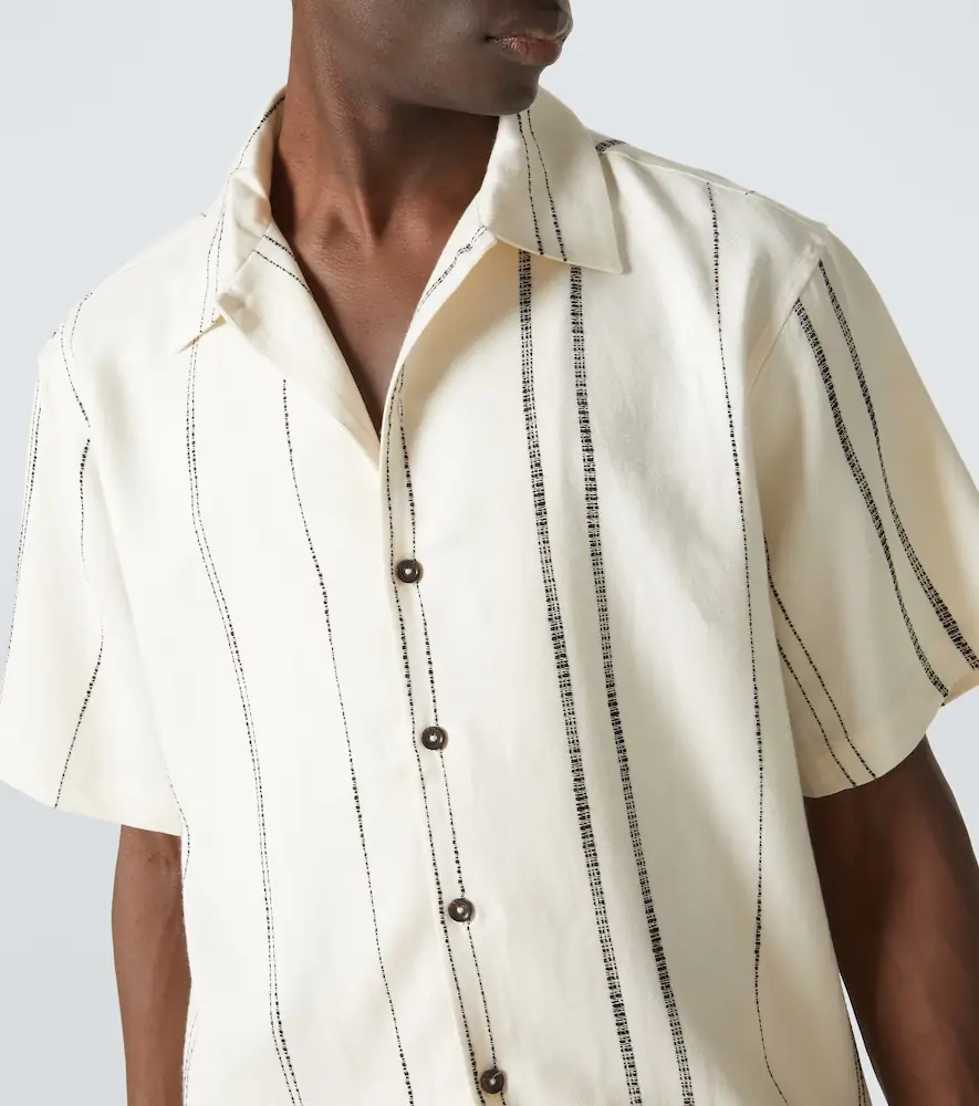 Commas Striped linen and cotton shirt | Thumbnail 5