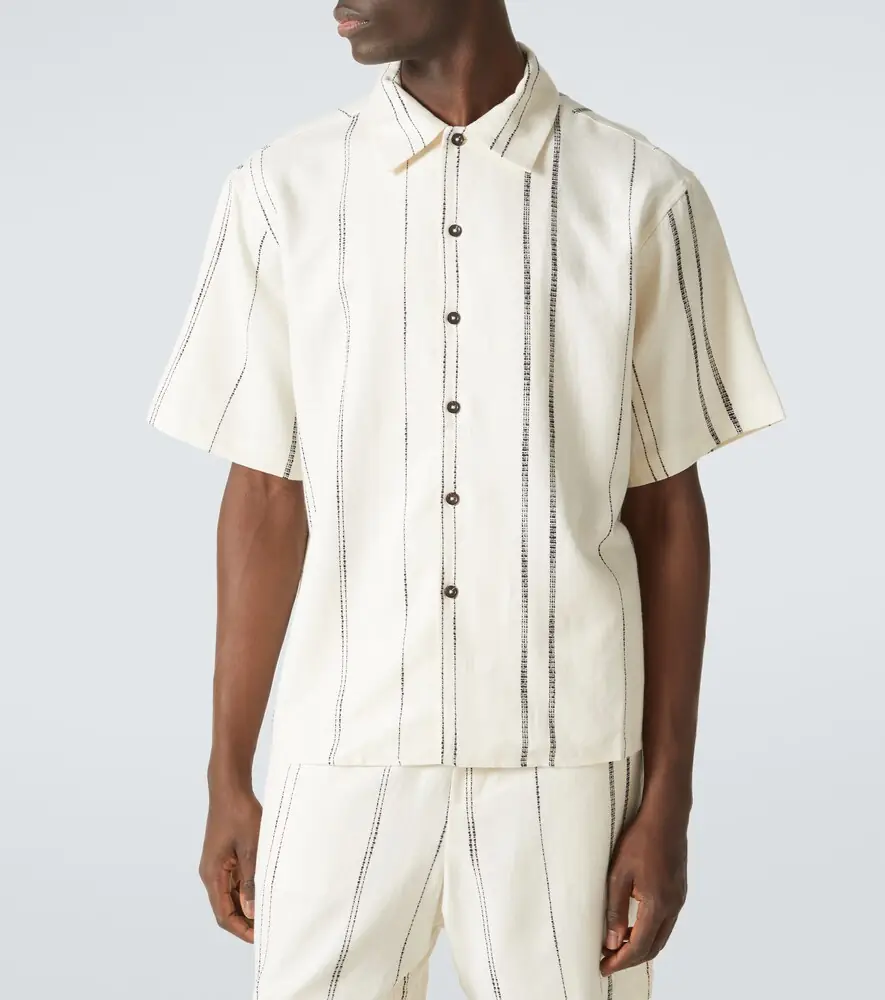 Commas Striped linen and cotton shirt | Thumbnail 6