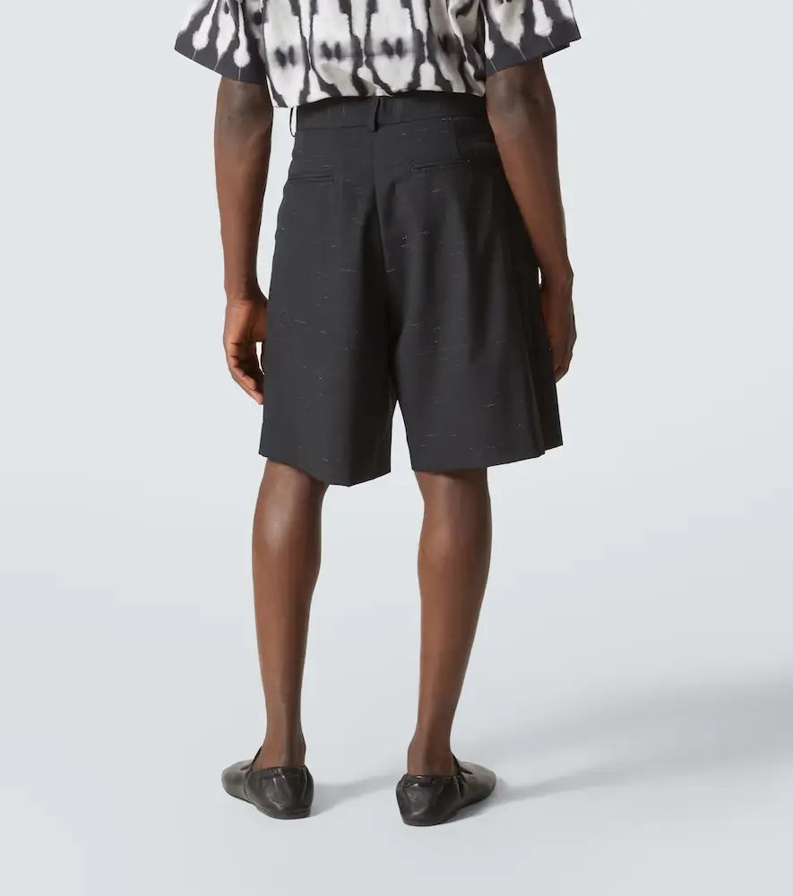 Commas Heathered cotton and wool shorts | Thumbnail 3 Commas Heathered cotton and wool shorts | Thumbnail 3