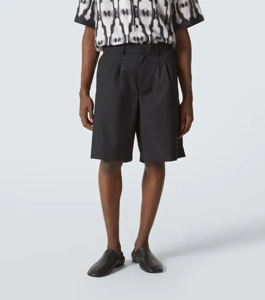 Commas Heathered cotton and wool shorts | Thumbnail 4 Commas Heathered cotton and wool shorts | Thumbnail 4