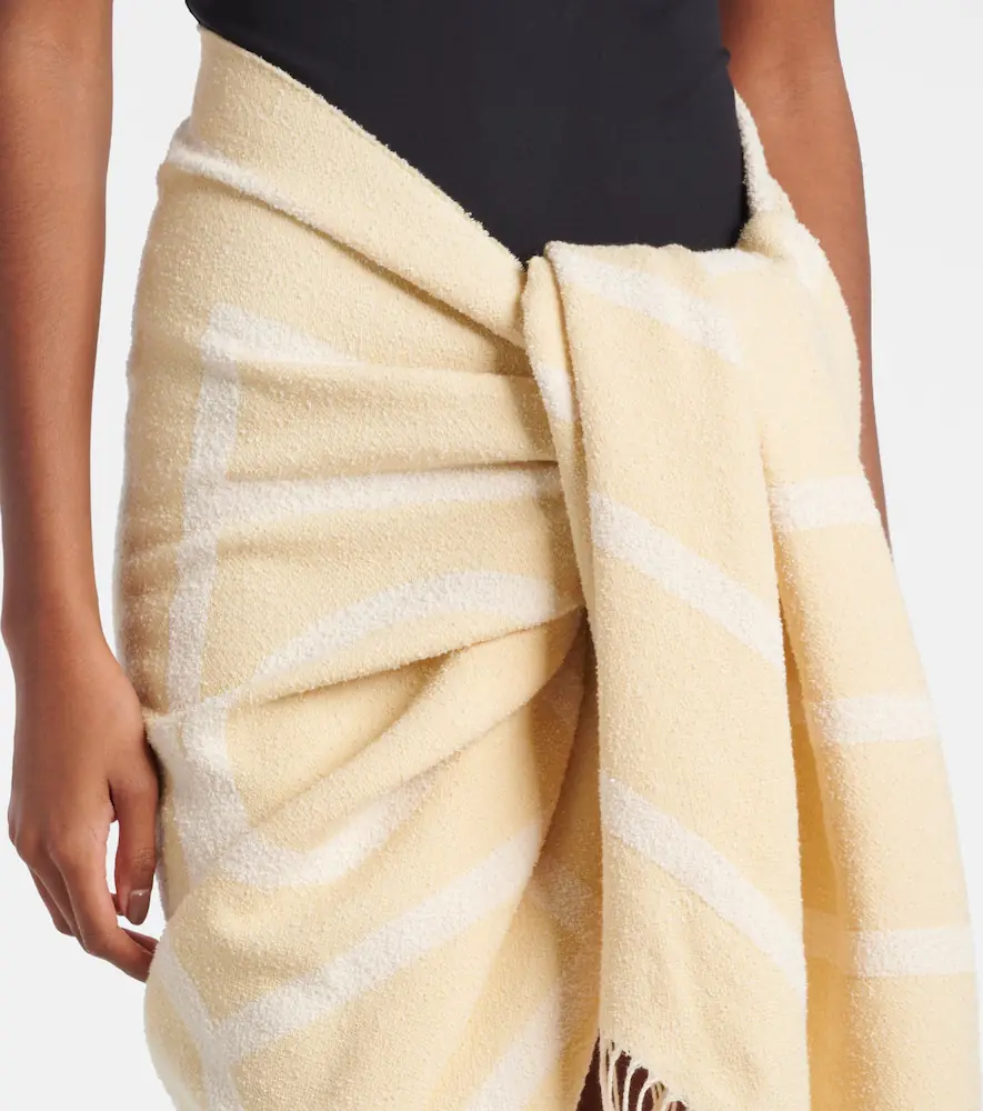 TOTEME Monogram cotton-blend jacquard scarf | Thumbnail 2