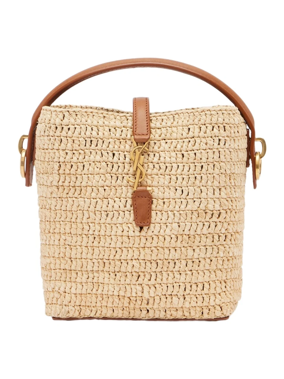 Le 37 Mini raffia bucket bag