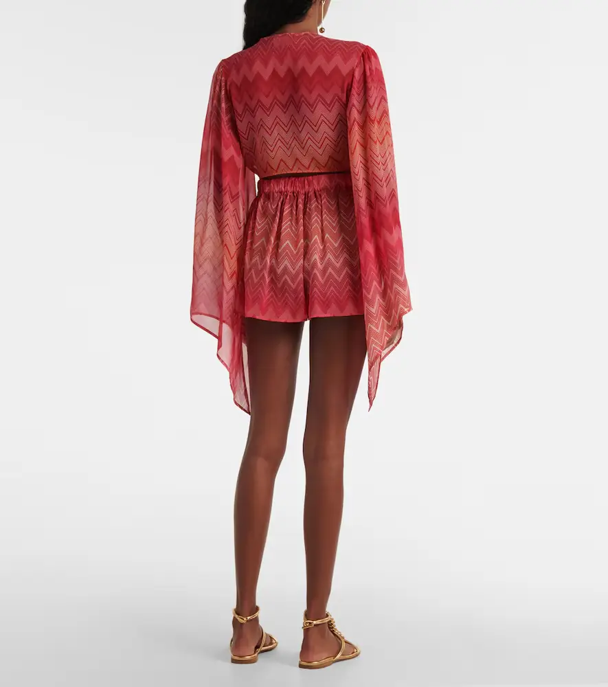 Missoni Zigzag printed silk shorts | Thumbnail 3 Missoni Zigzag printed silk shorts | Thumbnail 3