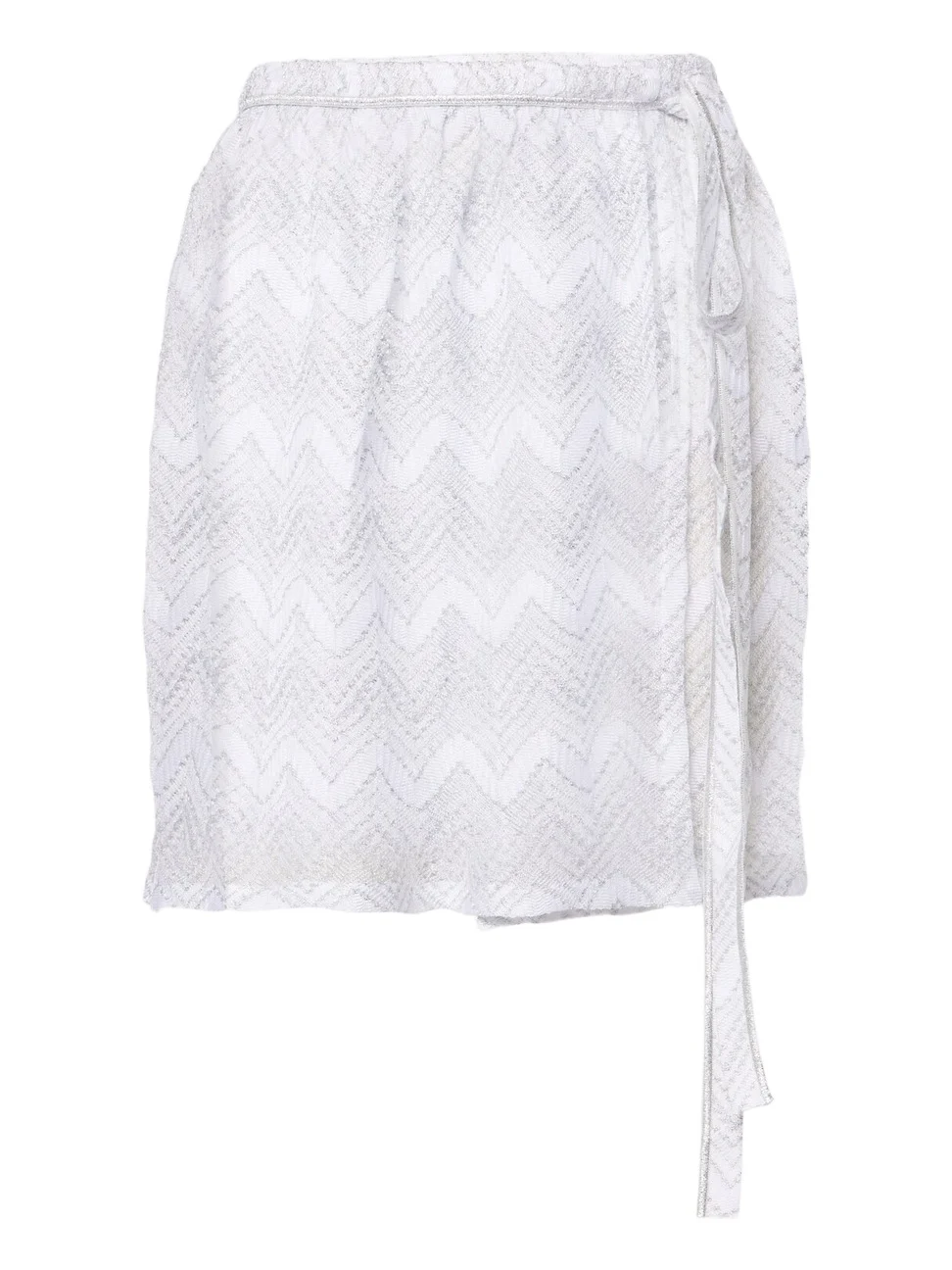 Missoni Zigzag lamé wrap skirt