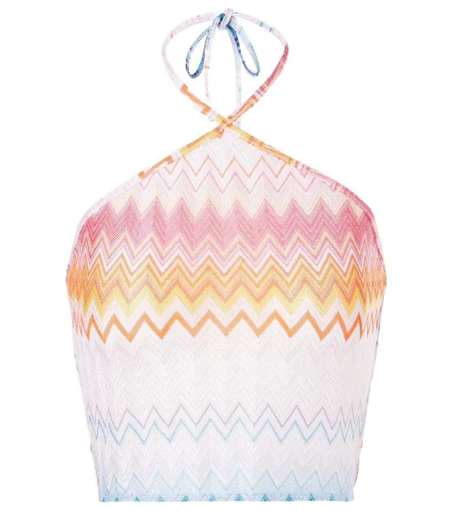 Missoni Zigzag halterneck crop top | Image 1 Missoni Zigzag halterneck crop top | Image 1