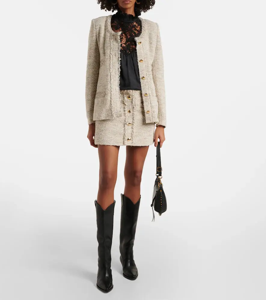 Isabel Marant Gleny tweed miniskirt | Thumbnail 2