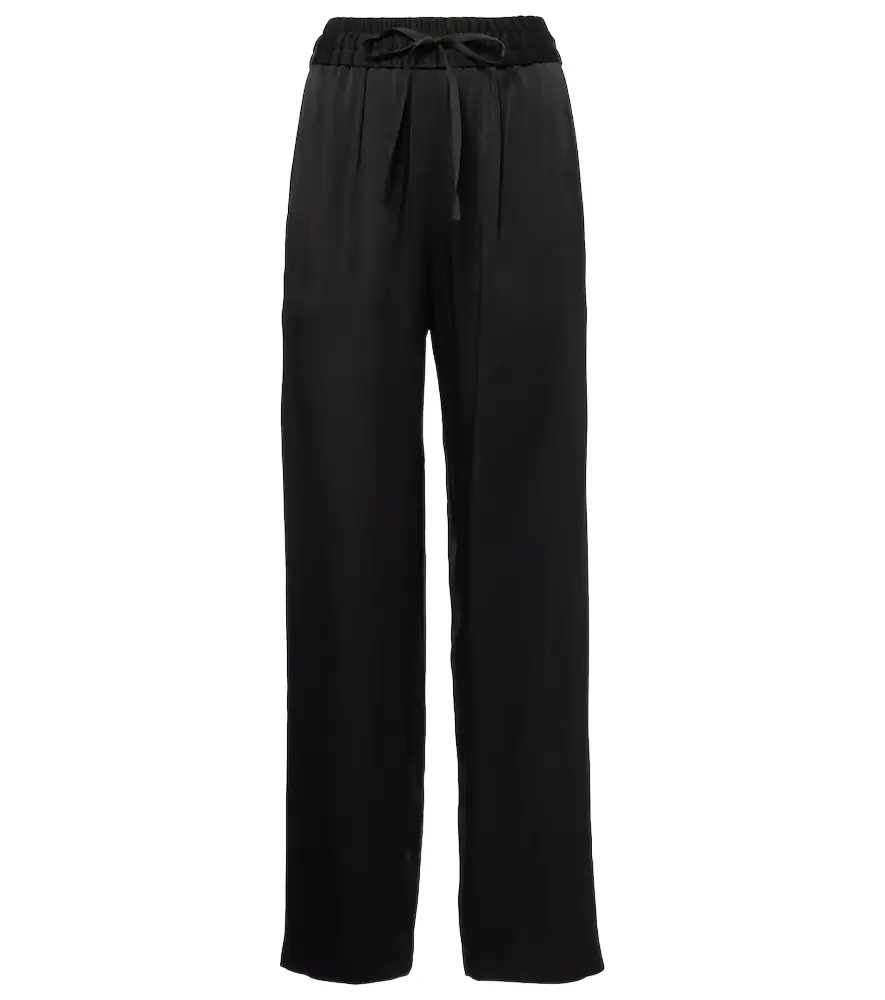 Isabel Marant Kendry satin wide-leg pants