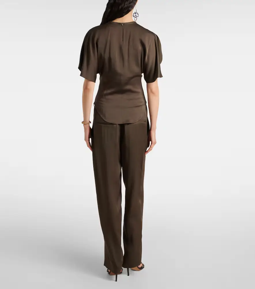 Isabel Marant Karlita satin top | Thumbnail 3 Isabel Marant Karlita satin top | Thumbnail 3