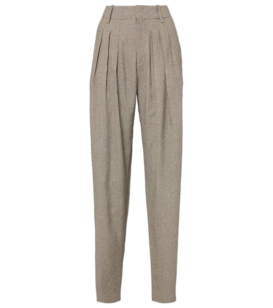 Isabel Marant Iwena cotton-blend tapered pants