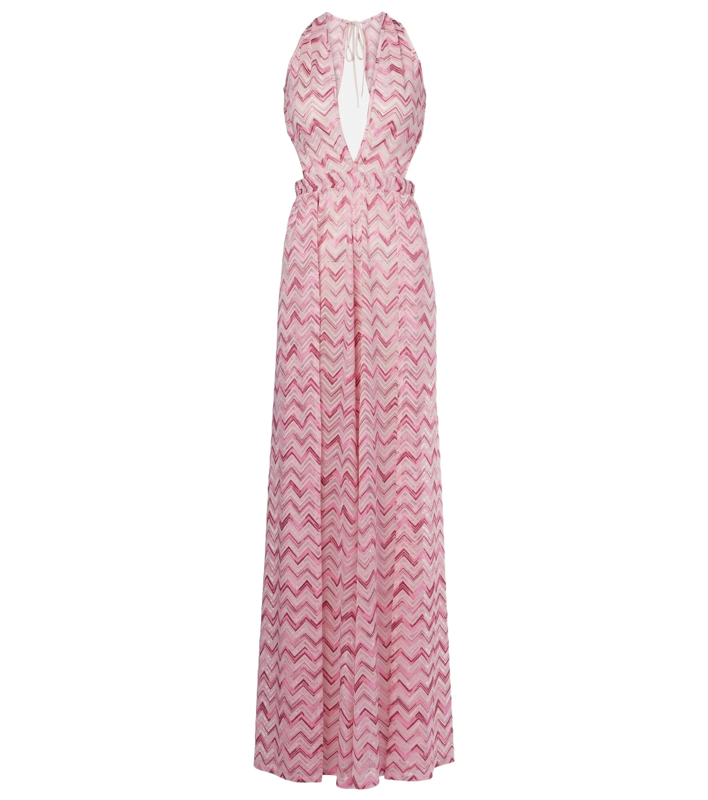 Zigzag halterneck jumpsuit