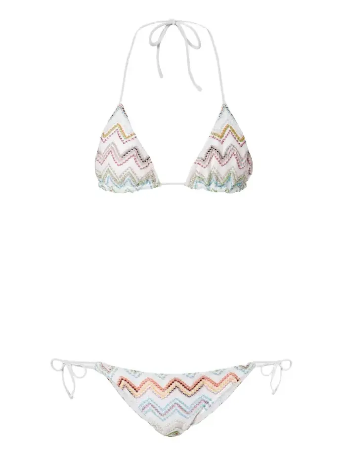 Zigzag crochet bikini