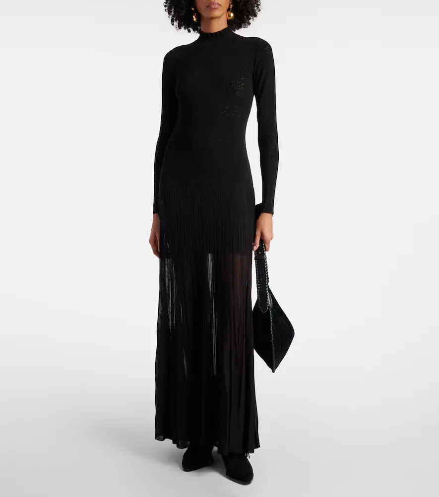 Isabel Marant Gisole pointelle turtleneck maxi dress | Thumbnail 2