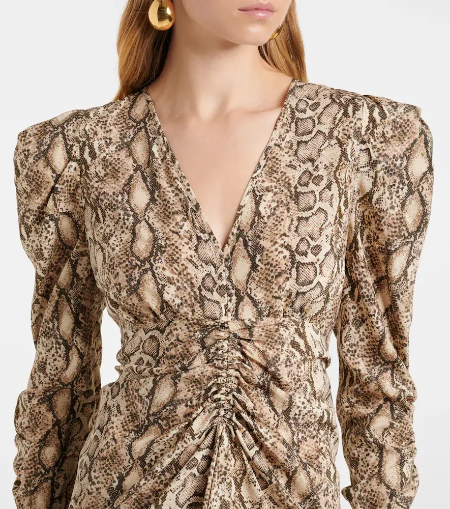Isabel Marant Albini printed silk-blend midi dress | Thumbnail 3