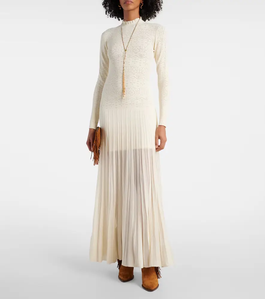 Isabel Marant Gisole pointelle turtleneck maxi dress | Thumbnail 2