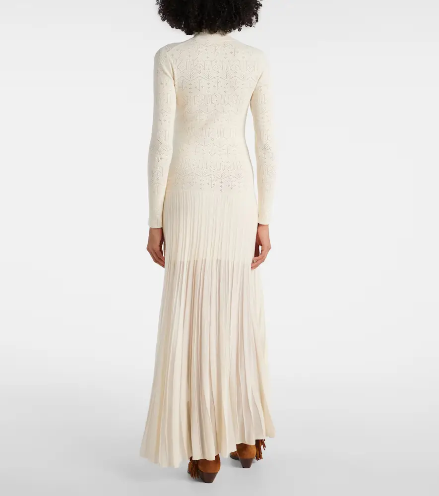 Isabel Marant Gisole pointelle turtleneck maxi dress | Thumbnail 4