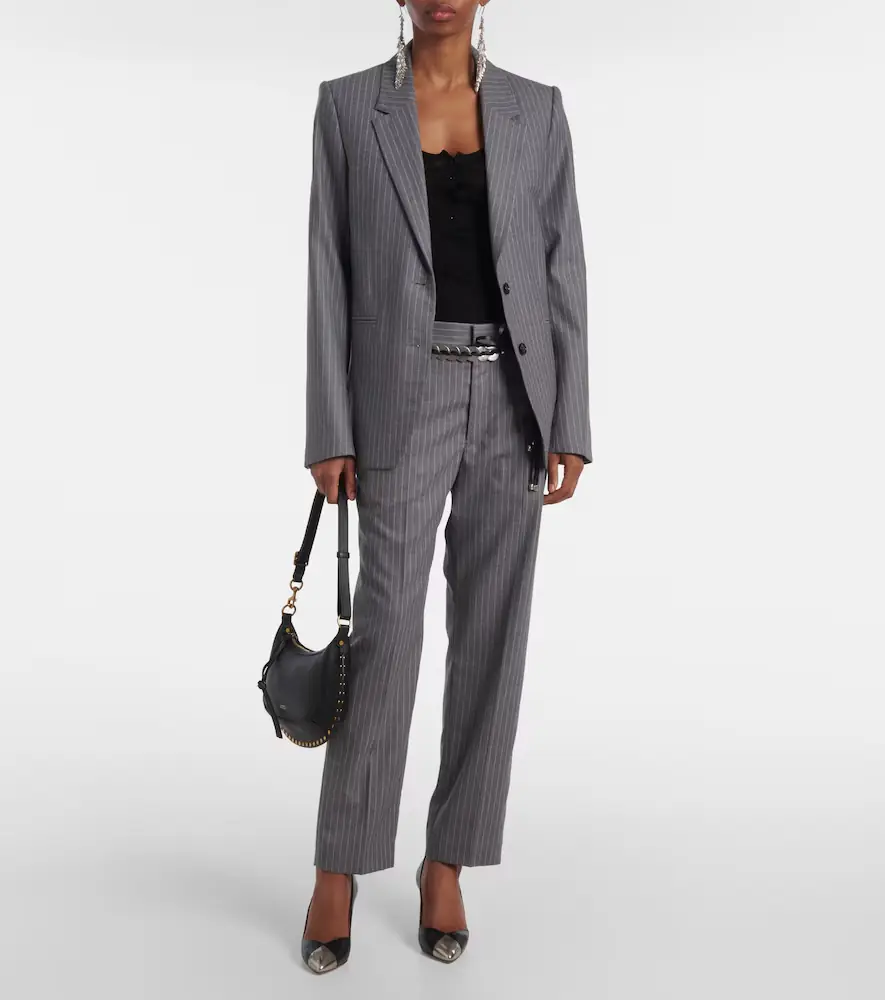 Isabel Marant Ritana pinstripe wool tapered pants | Thumbnail 2 Isabel Marant Ritana pinstripe wool tapered pants | Thumbnail 2