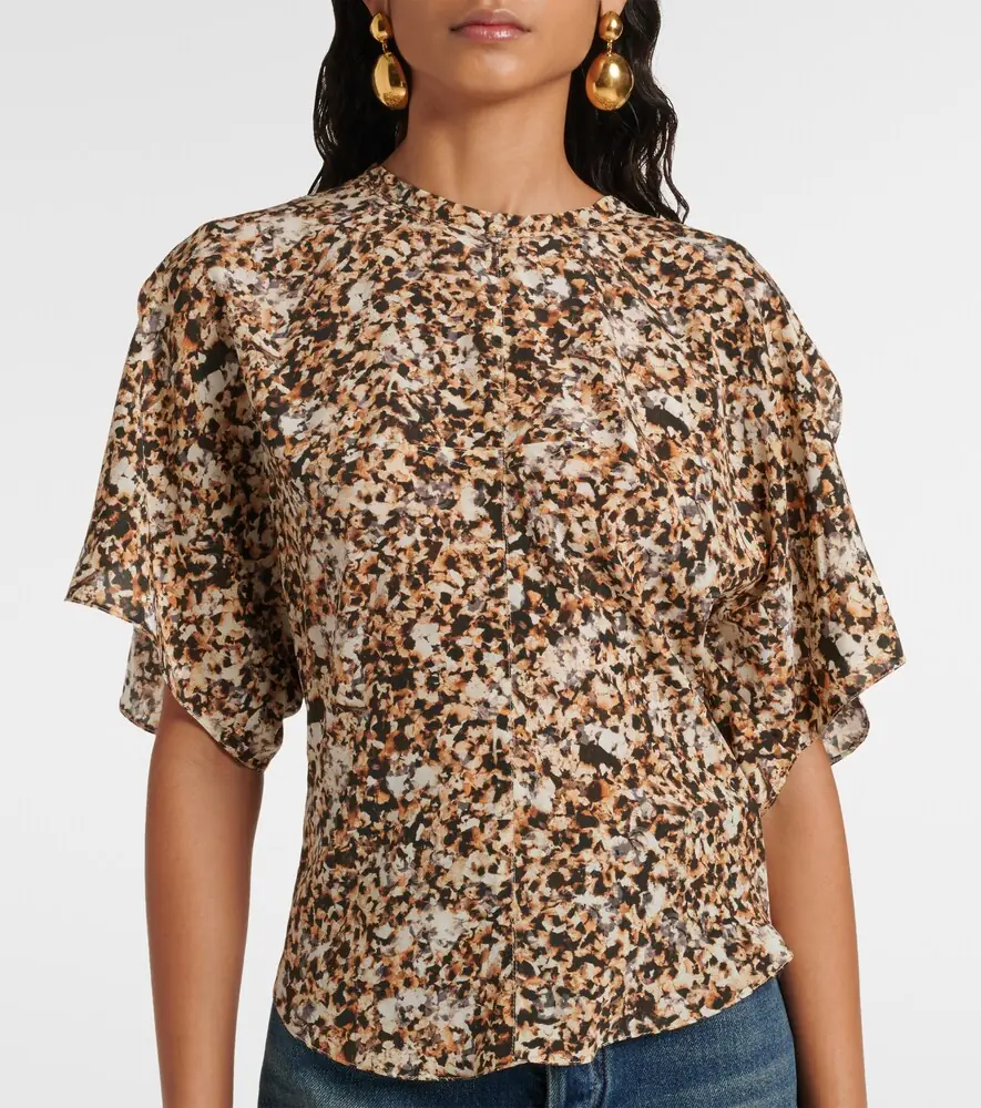 Isabel Marant Karlita printed silk-blend blouse | Thumbnail 4 Isabel Marant Karlita printed silk-blend blouse | Thumbnail 4