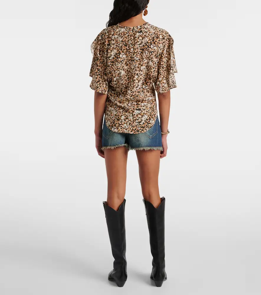 Isabel Marant Karlita printed silk-blend blouse | Thumbnail 6 Isabel Marant Karlita printed silk-blend blouse | Thumbnail 6