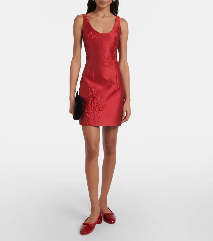 Emilia Wickstead Einna jacquard minidress | Thumbnail 5 Emilia Wickstead Einna jacquard minidress | Thumbnail 5