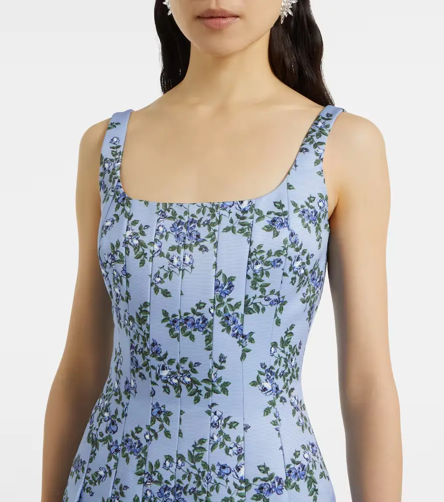 Emilia Wickstead Adele floral pleated midi dress | Thumbnail 4 Emilia Wickstead Adele floral pleated midi dress | Thumbnail 4