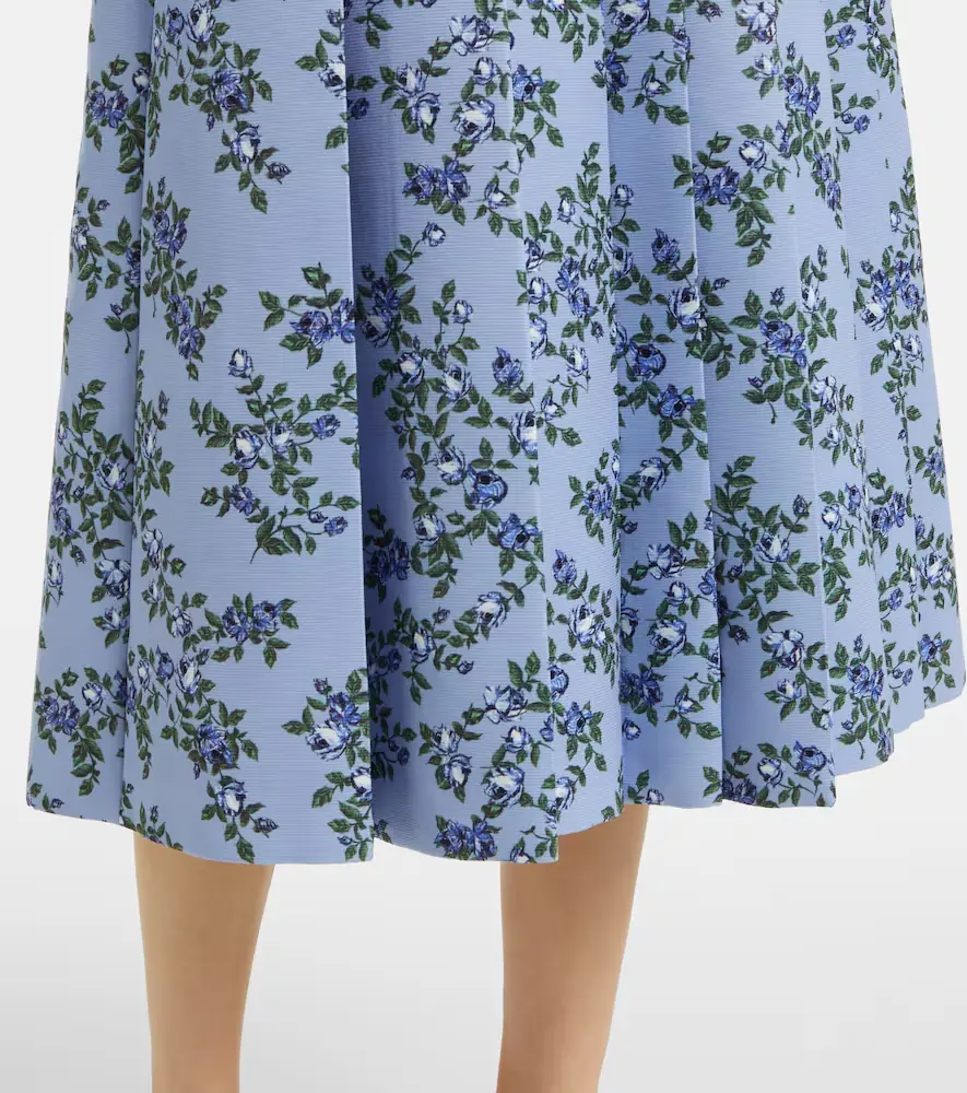 Emilia Wickstead Adele floral pleated midi dress | Thumbnail 5 Emilia Wickstead Adele floral pleated midi dress | Thumbnail 5