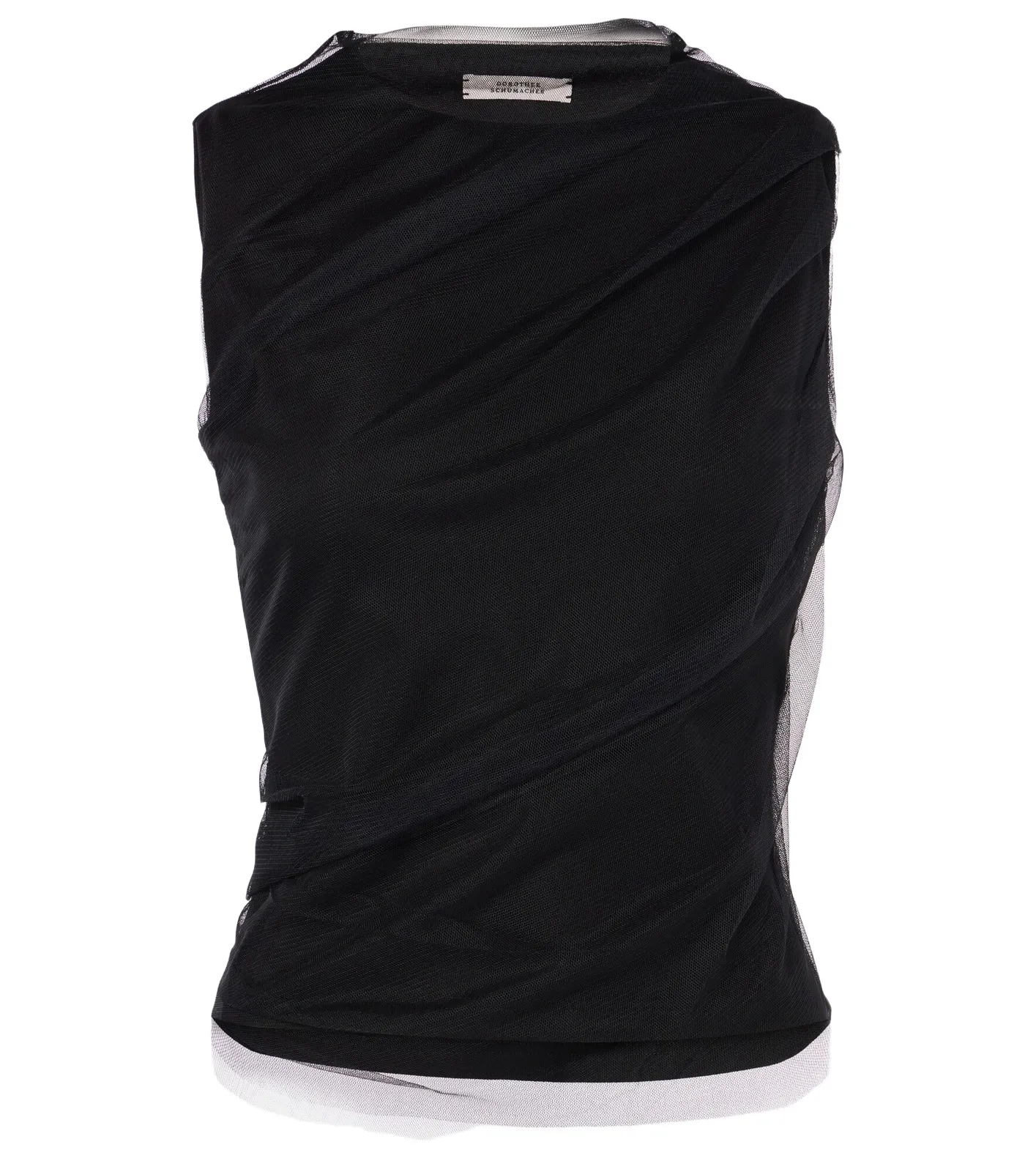 Draped tulle top Draped tulle top