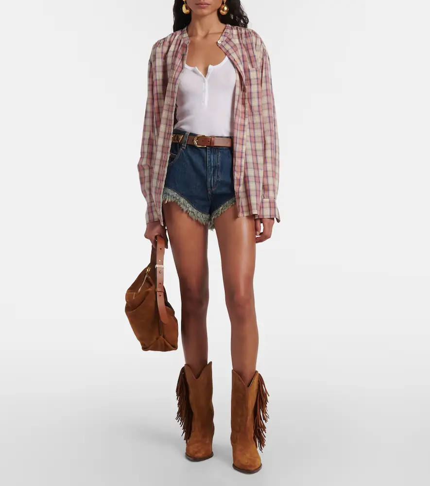 Isabel Marant Eneidao denim shorts | Thumbnail 4 Isabel Marant Eneidao denim shorts | Thumbnail 4