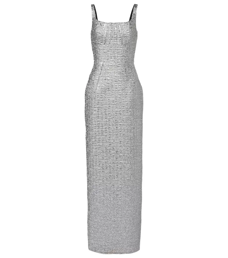 Emilia Wickstead Sharon seersucker gown | Image 1 Emilia Wickstead Sharon seersucker gown | Image 1