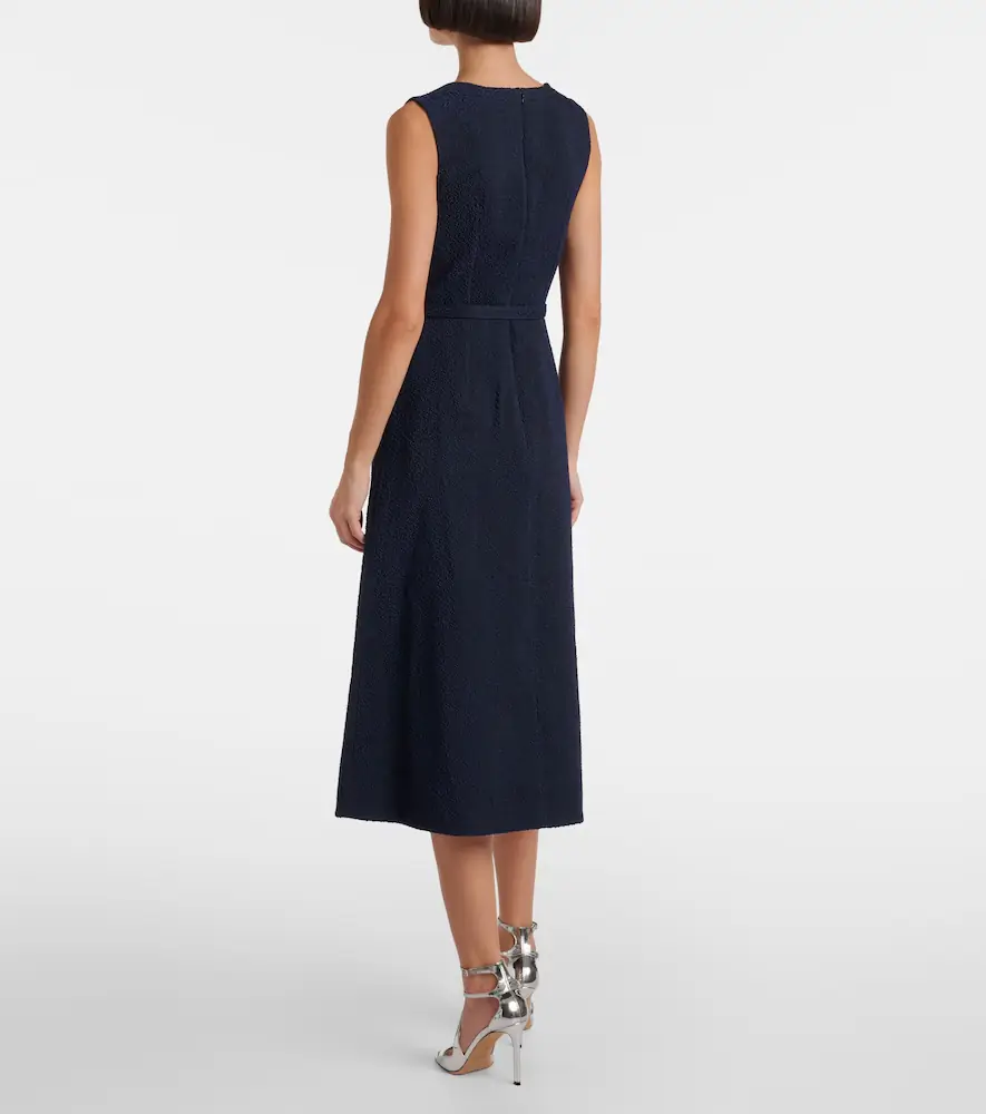 Emilia Wickstead Pinah cotton-blend bouclé midi dress | Thumbnail 5