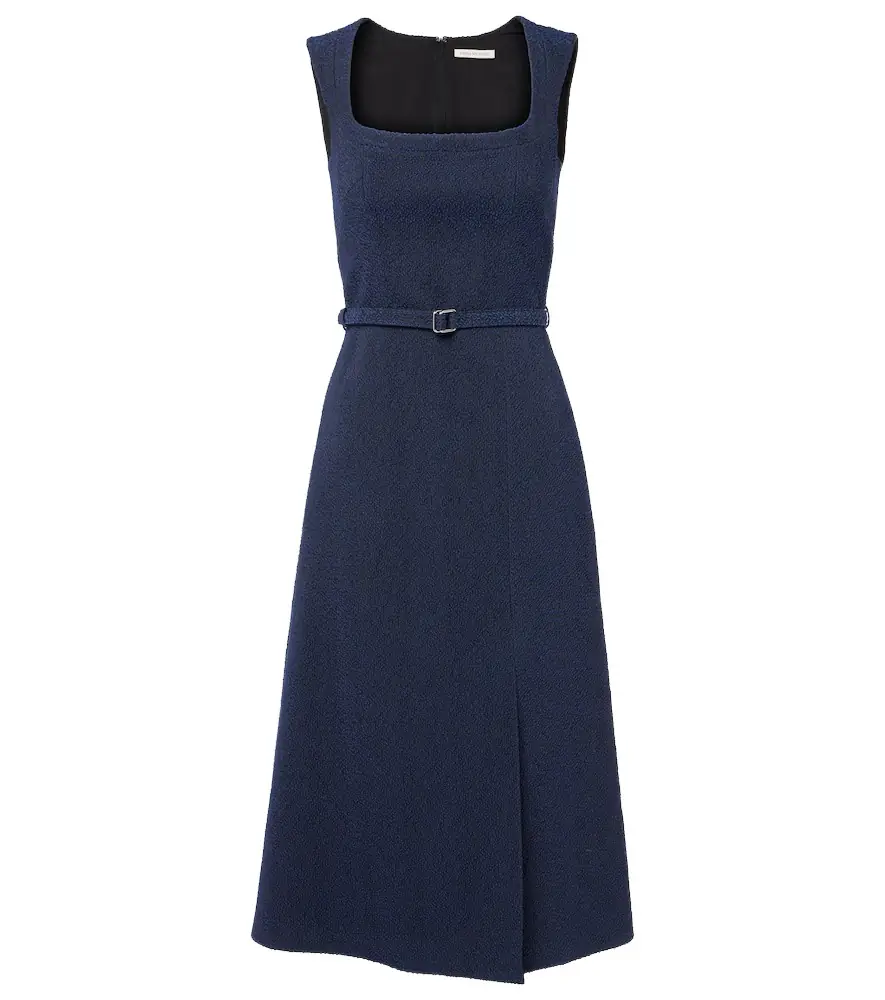 Emilia Wickstead Pinah cotton-blend bouclé midi dress