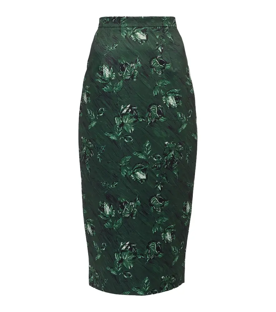 Emilia Wickstead Lorelei floral taffeta faille pencil skirt | Image 1 Emilia Wickstead Lorelei floral taffeta faille pencil skirt | Image 1