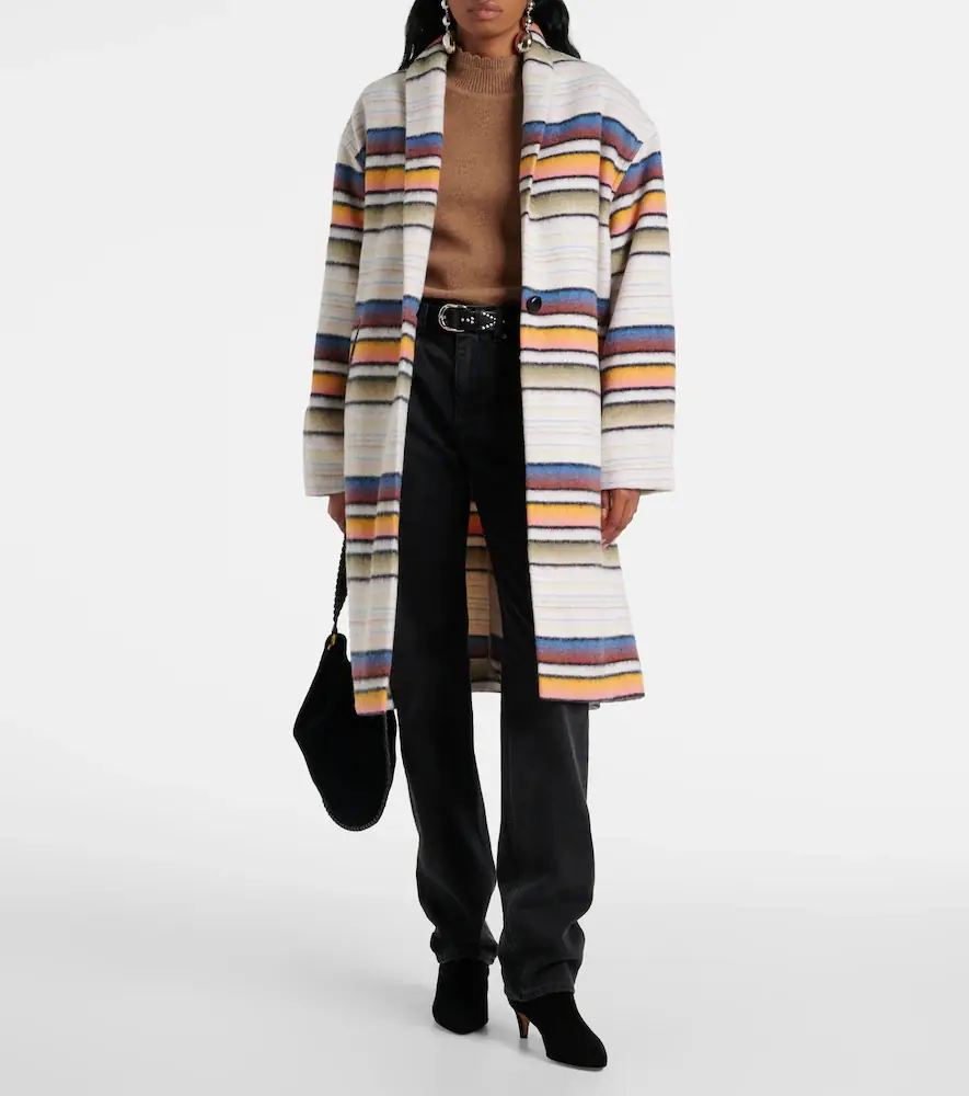 Marant Étoile Striped wool-blend coat | Thumbnail 3