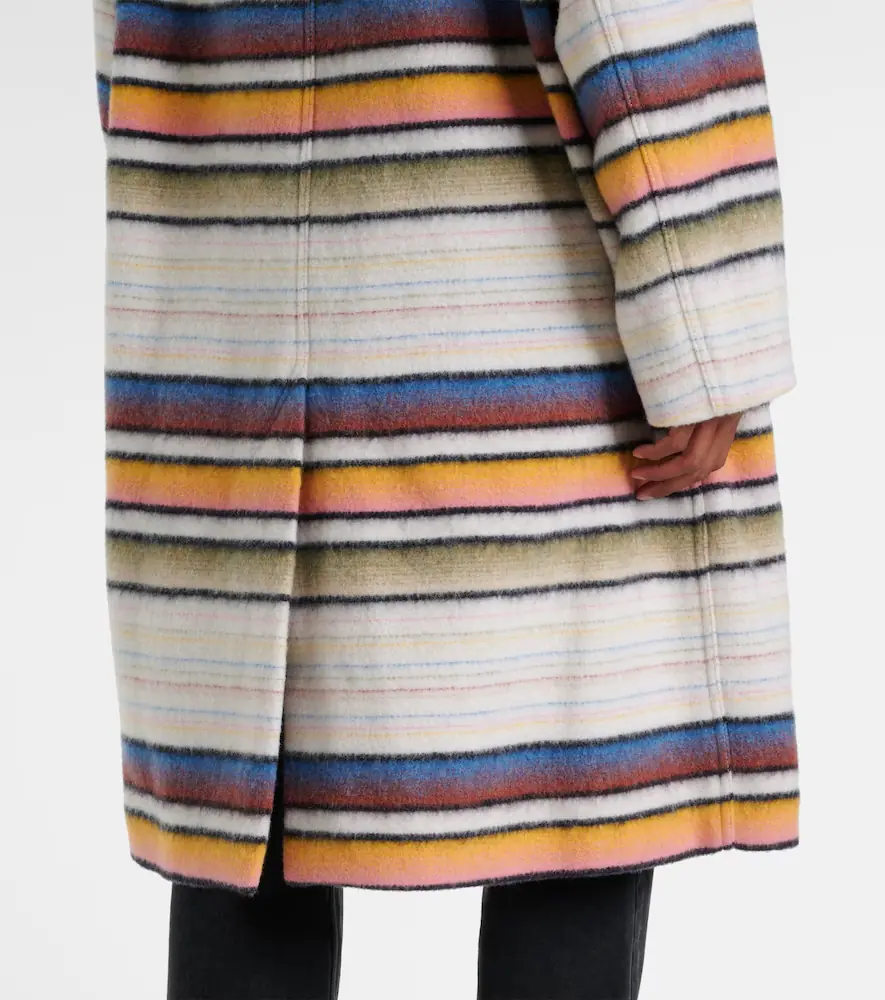 Marant Étoile Striped wool-blend coat | Thumbnail 4