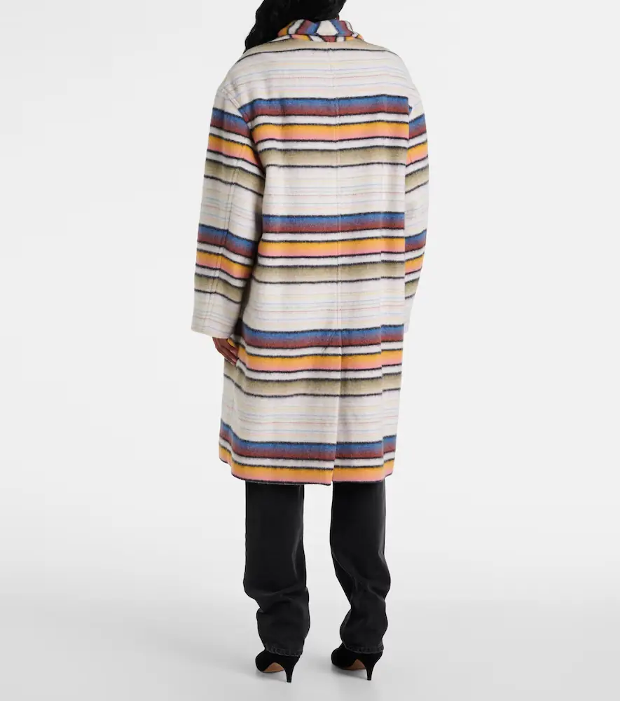 Marant Étoile Striped wool-blend coat | Thumbnail 6