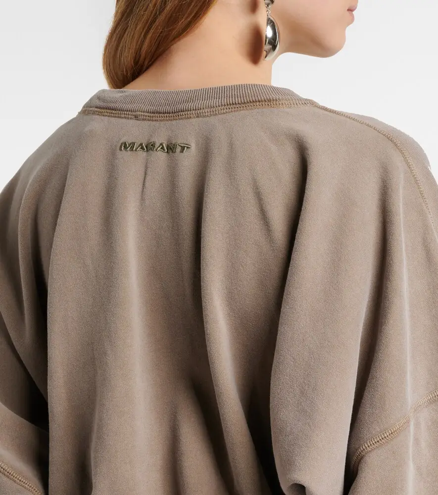 Marant Étoile Sandrina draped cotton midi dress | Thumbnail 4