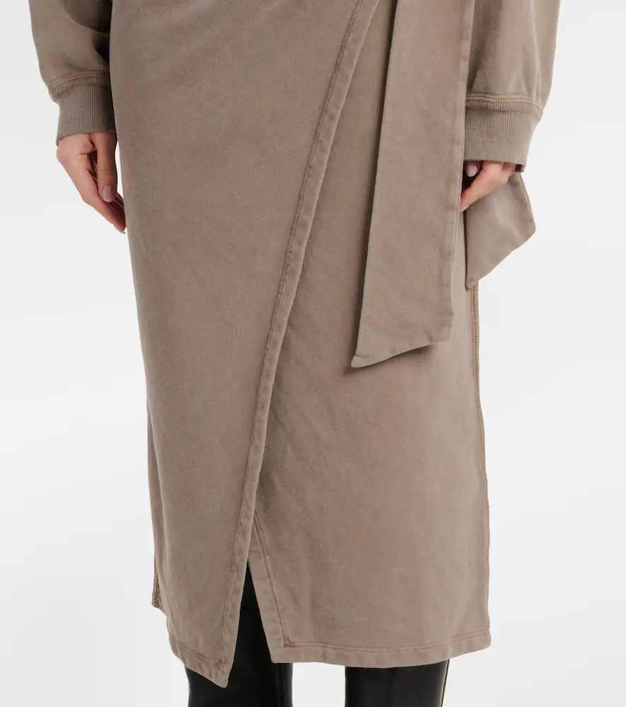 Marant Étoile Sandrina draped cotton midi dress | Thumbnail 6
