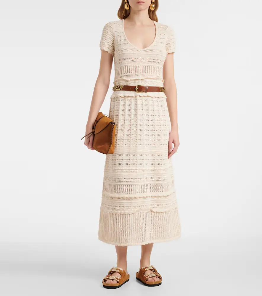 Marant Étoile Aurore knitted cotton midi dress | Thumbnail 2