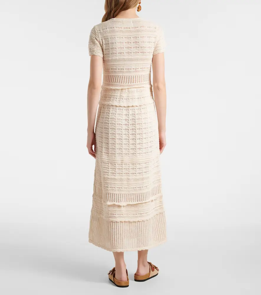 Marant Étoile Aurore knitted cotton midi dress | Thumbnail 4