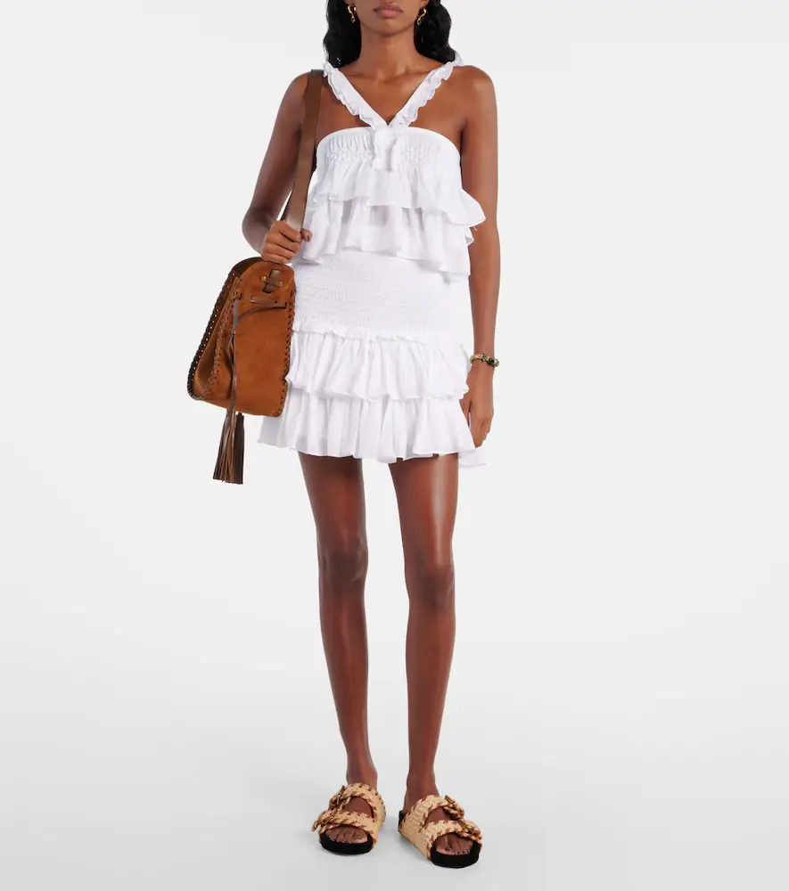 Marant Étoile Daliana ruffled cotton-blend top | Thumbnail 3 Marant Étoile Daliana ruffled cotton-blend top | Thumbnail 3