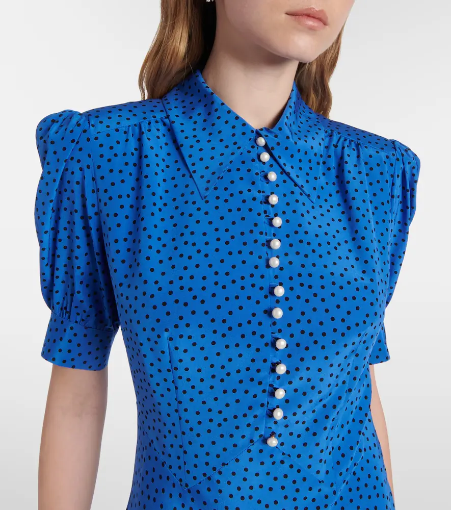 Alessandra Rich Polka-dot silk maxi dress | Thumbnail 3 Alessandra Rich Polka-dot silk maxi dress | Thumbnail 3
