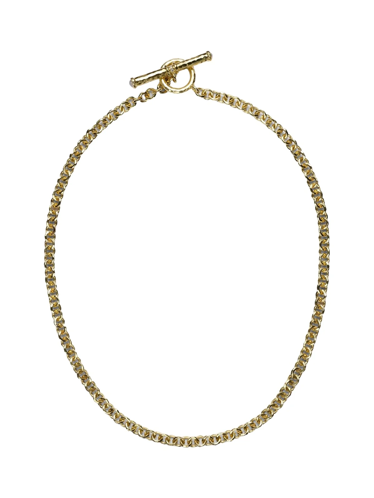The Lower Coast 18kt gold chain necklace with diamonds and pearls