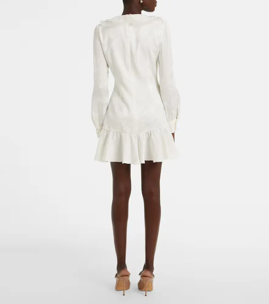 Alessandra Rich Bow-detail floral jacquard minidress | Thumbnail 2