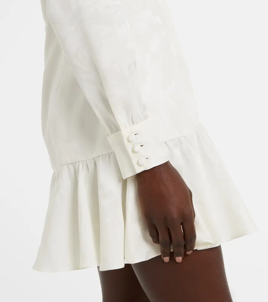 Alessandra Rich Bow-detail floral jacquard minidress | Thumbnail 5