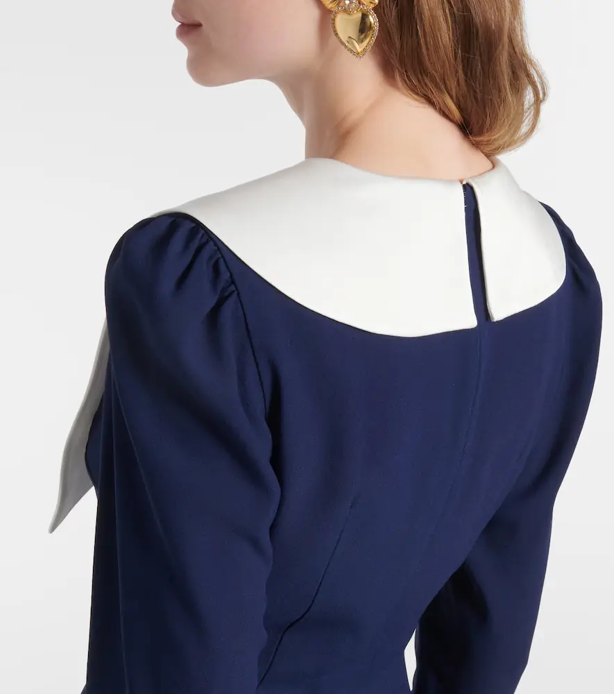 Alessandra Rich Envers bow-detail satin midi dress | Thumbnail 4 Alessandra Rich Envers bow-detail satin midi dress | Thumbnail 4