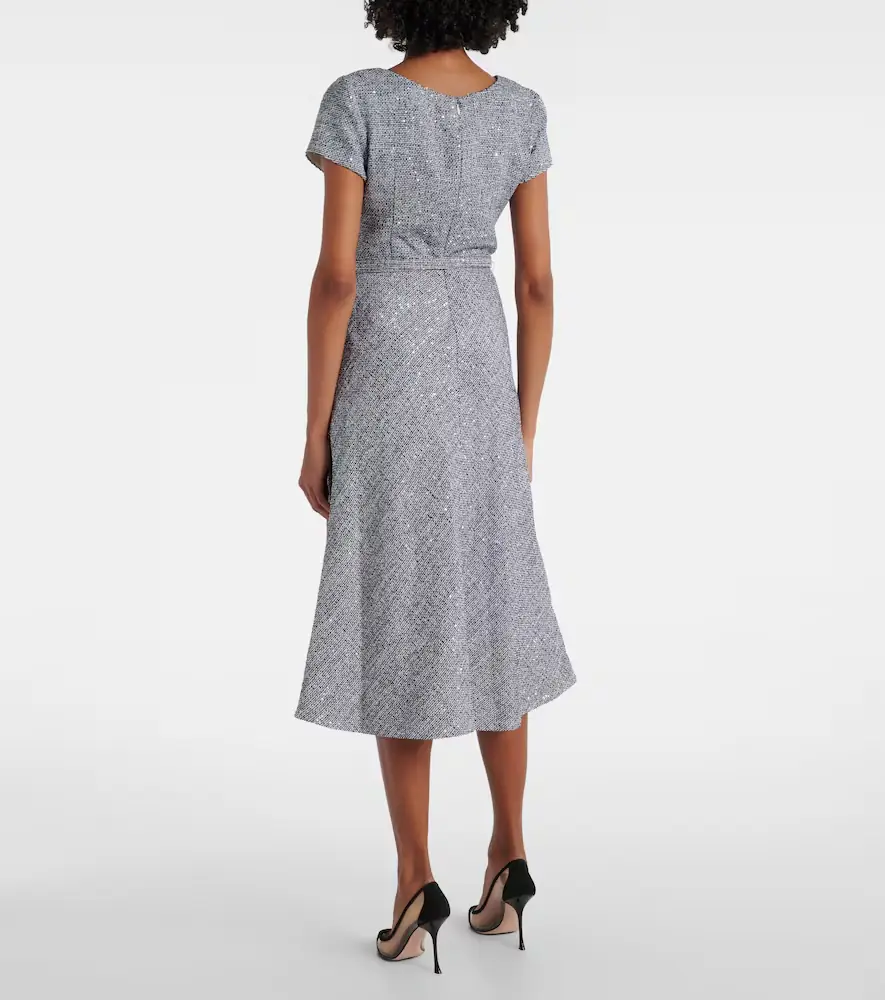 Alessandra Rich Sequined tweed midi dress | Thumbnail 3 Alessandra Rich Sequined tweed midi dress | Thumbnail 3