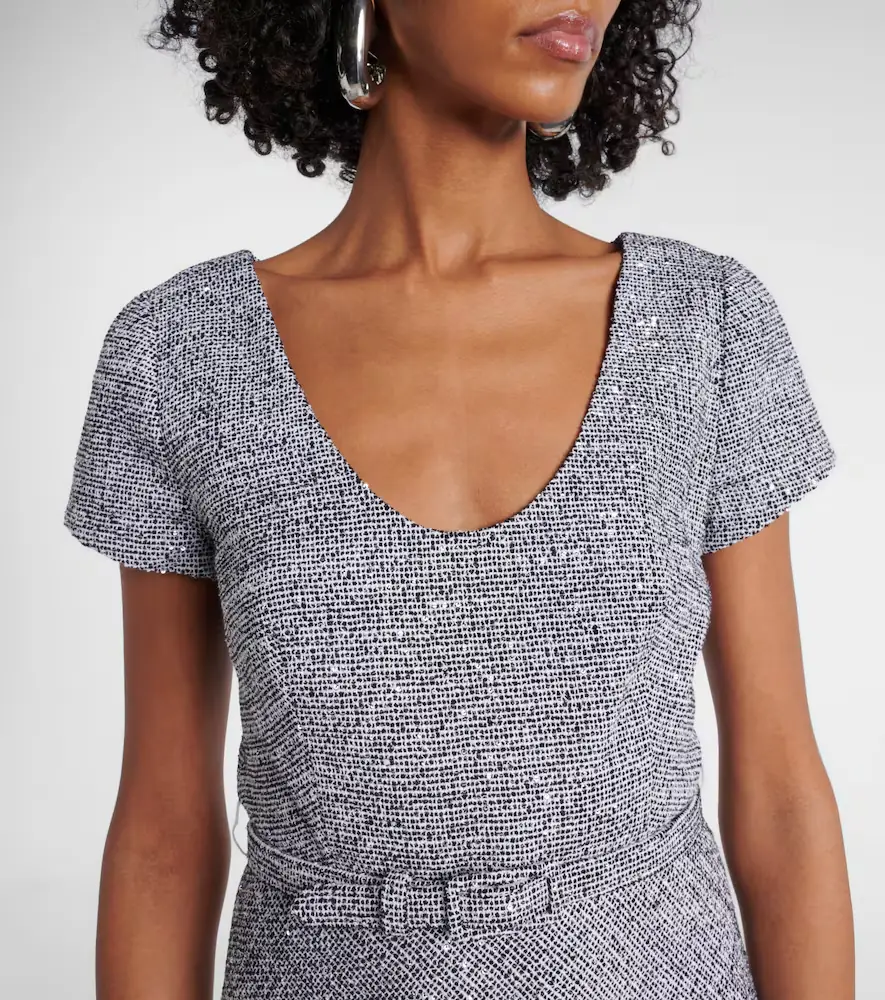 Alessandra Rich Sequined tweed midi dress | Thumbnail 4 Alessandra Rich Sequined tweed midi dress | Thumbnail 4